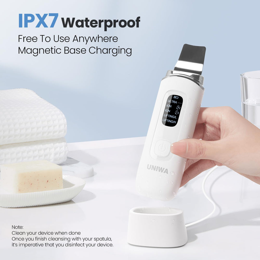 UNIWA Skin Scrubber lifting mode providing facial massage and circulation