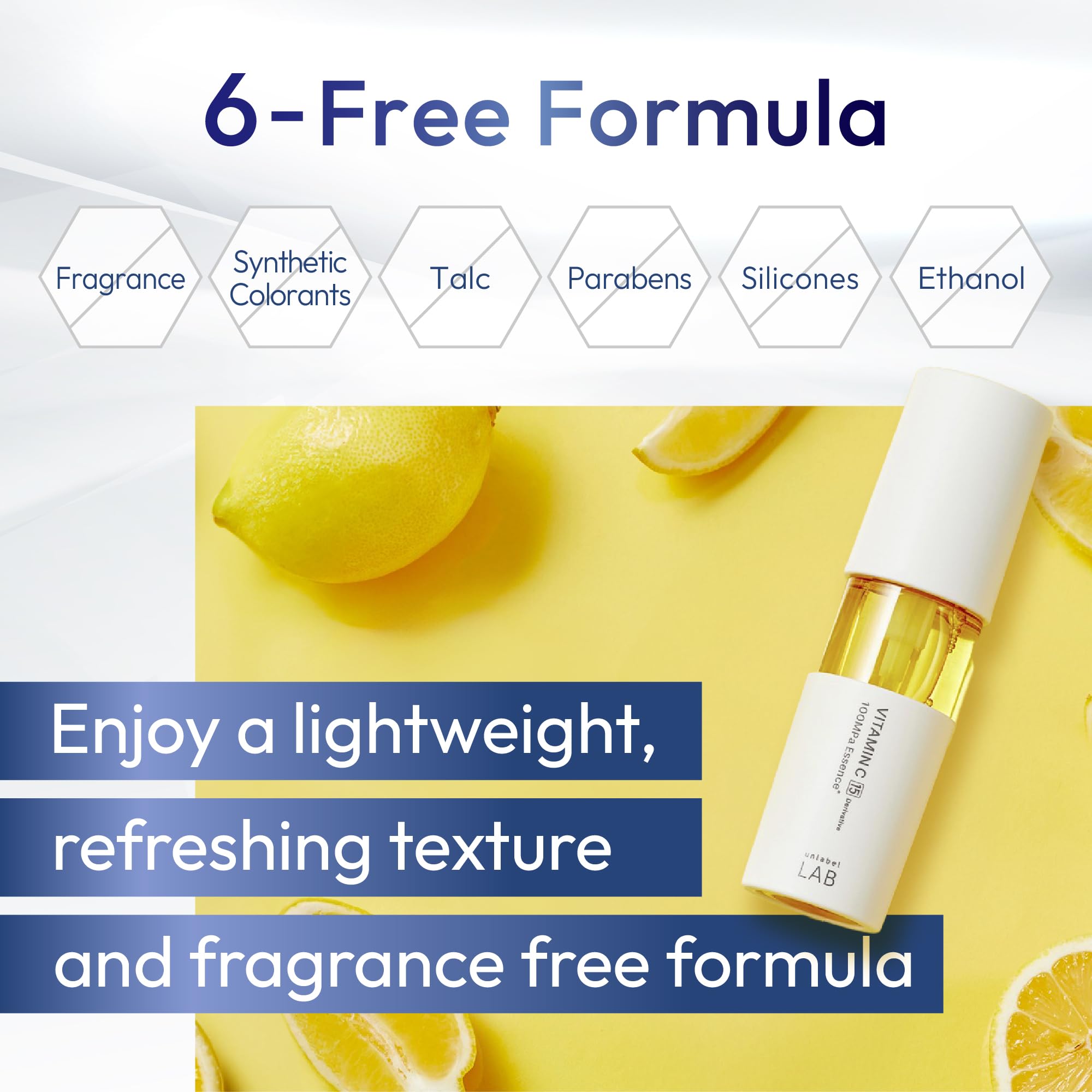 Fragrance-free packaging emphasizes clean skincare suitable for sensitive skin