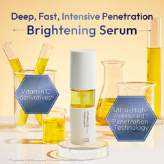 Close-up of serum texture highlighting lightweight, non-greasy absorption