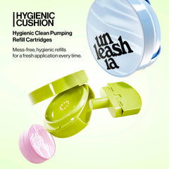 UNLEASHIA airless dispensing system delivering clean product with every use