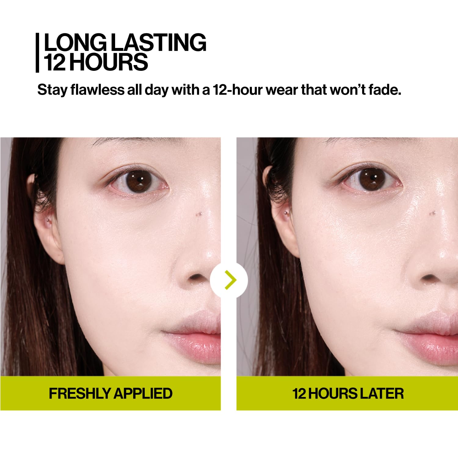 UNLEASHIA Foundation Healthy-Green Cushion satin finish enhances natural radiance.