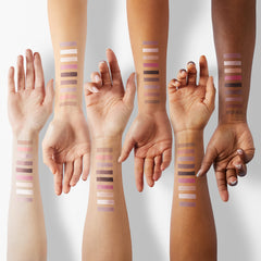UNLEASHIA Glitterpedia soft-matte shades; easy to blend on the lid.