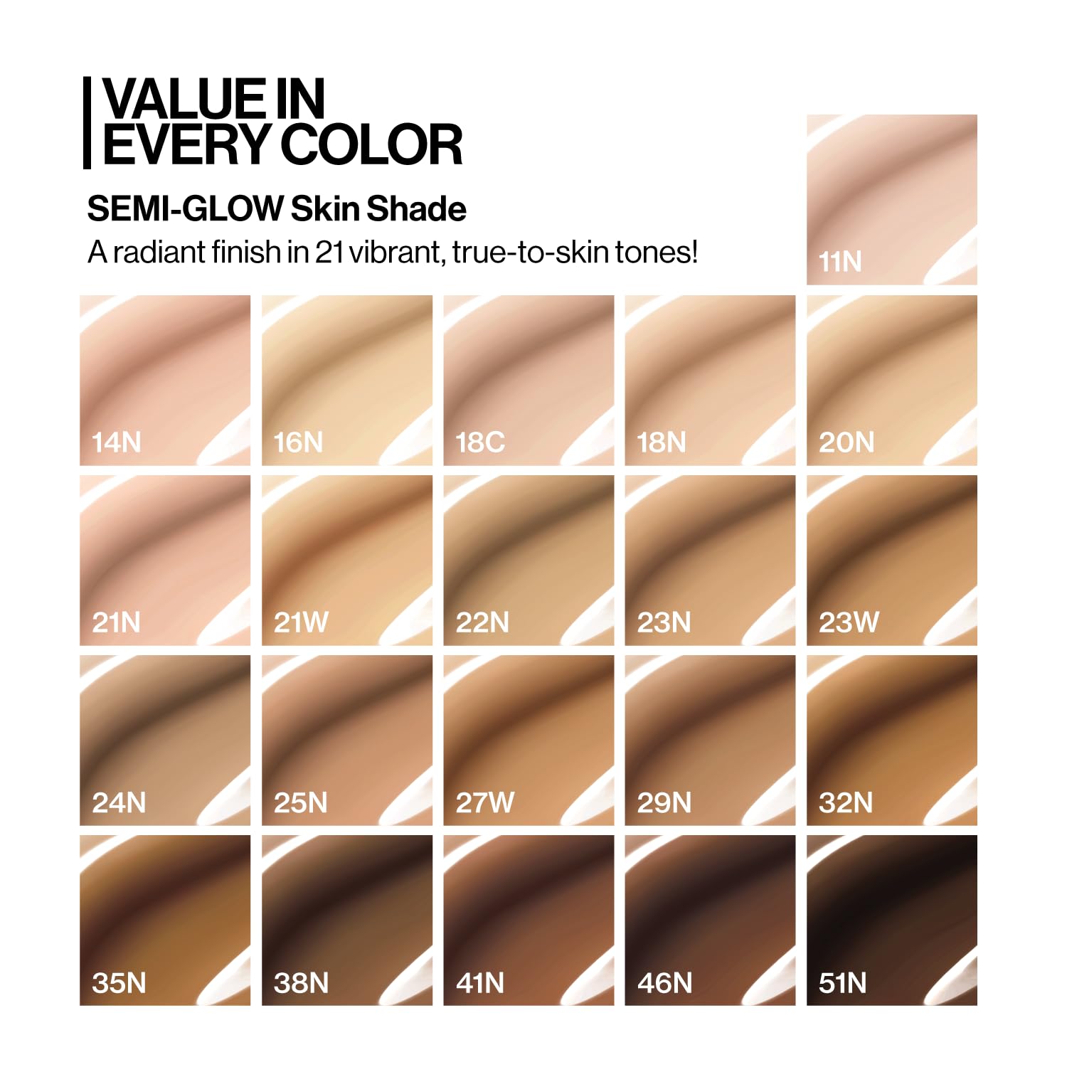 UNLEASHIA natural satin finish on skin for a seamless complexion