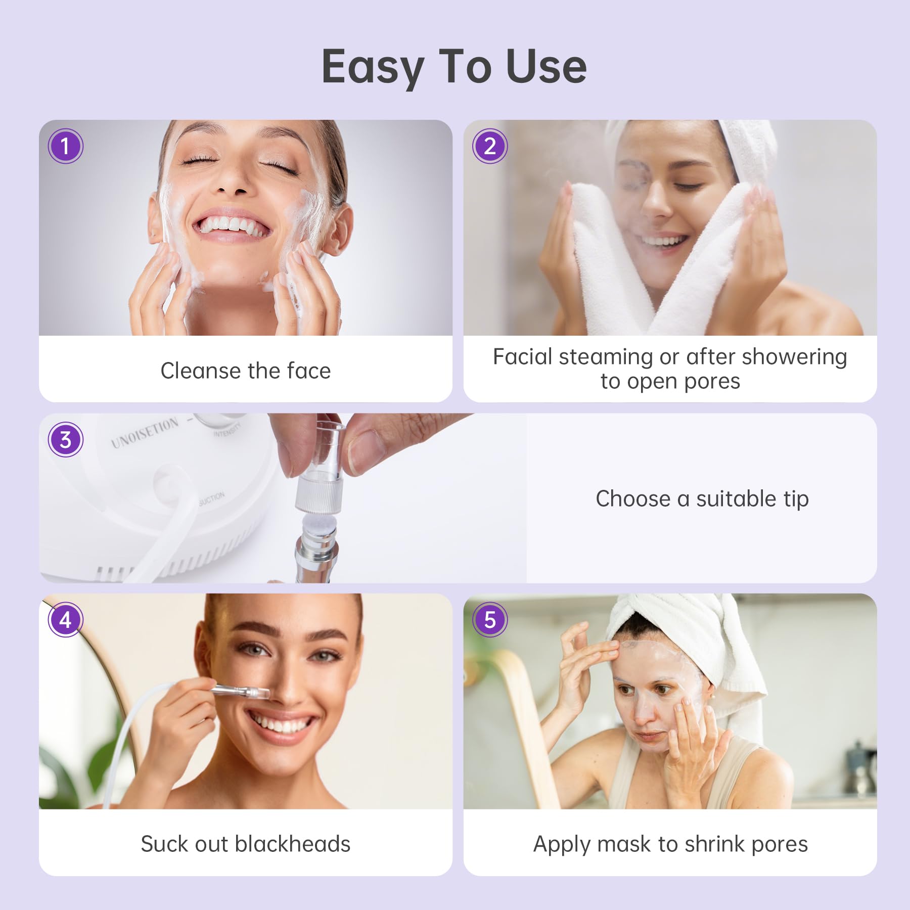UNOISETION gift-ready packaging conveys a thoughtful skincare present.