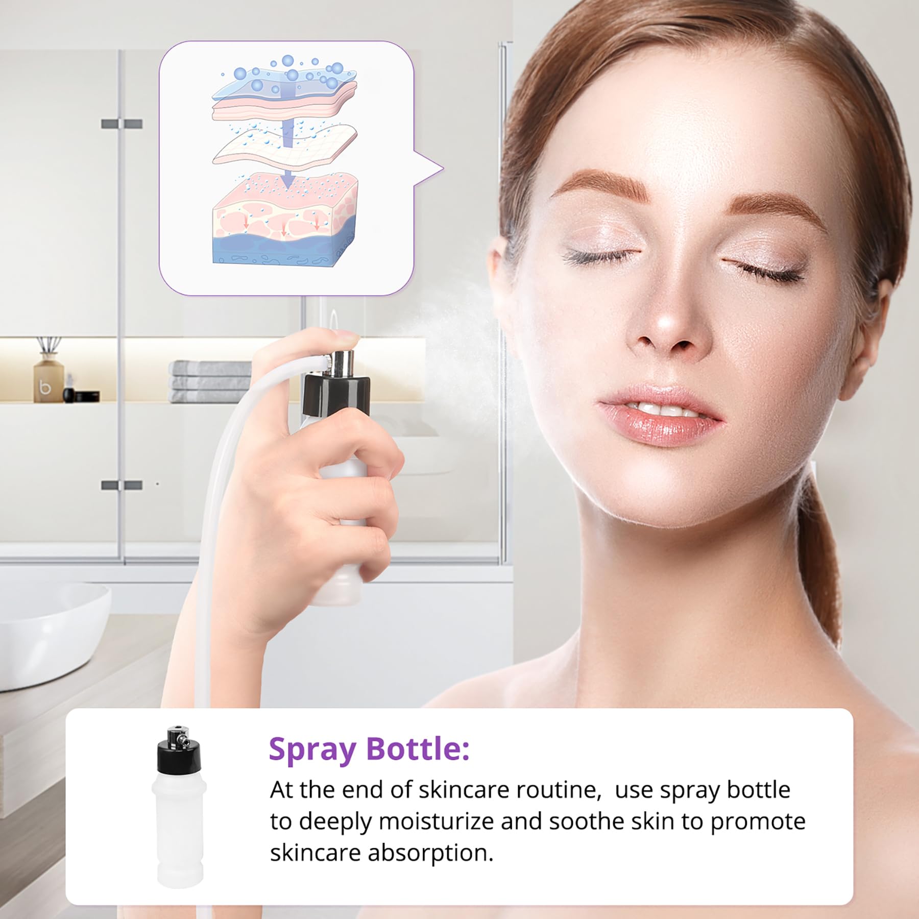UNOISETION deep cleansing and better product penetration for skincare routine.