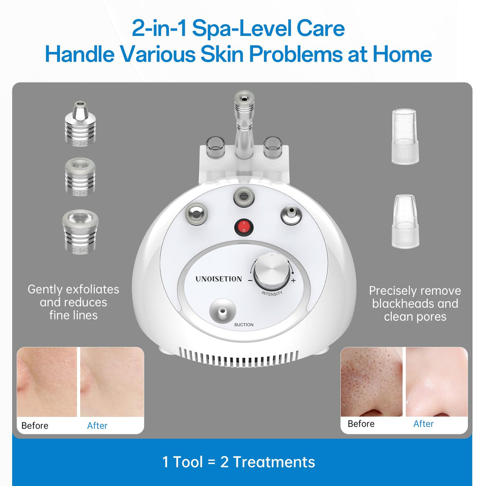 UNOISETION adjustable suction knob up to 80 kPa for tailored care.