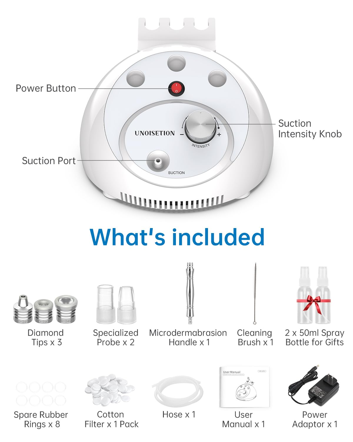 UNOISETION delivers quiet, compact operation for discreet use.