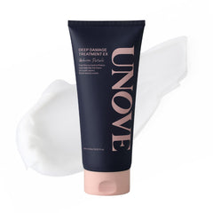UNOVE Deep Damage Treatment bottle highlighting keratin care for damaged hair