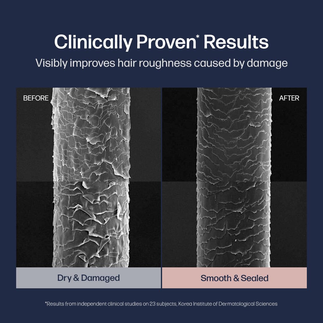 UNOVE Keratin-PF ppm graphic illustrating deep repair potential
