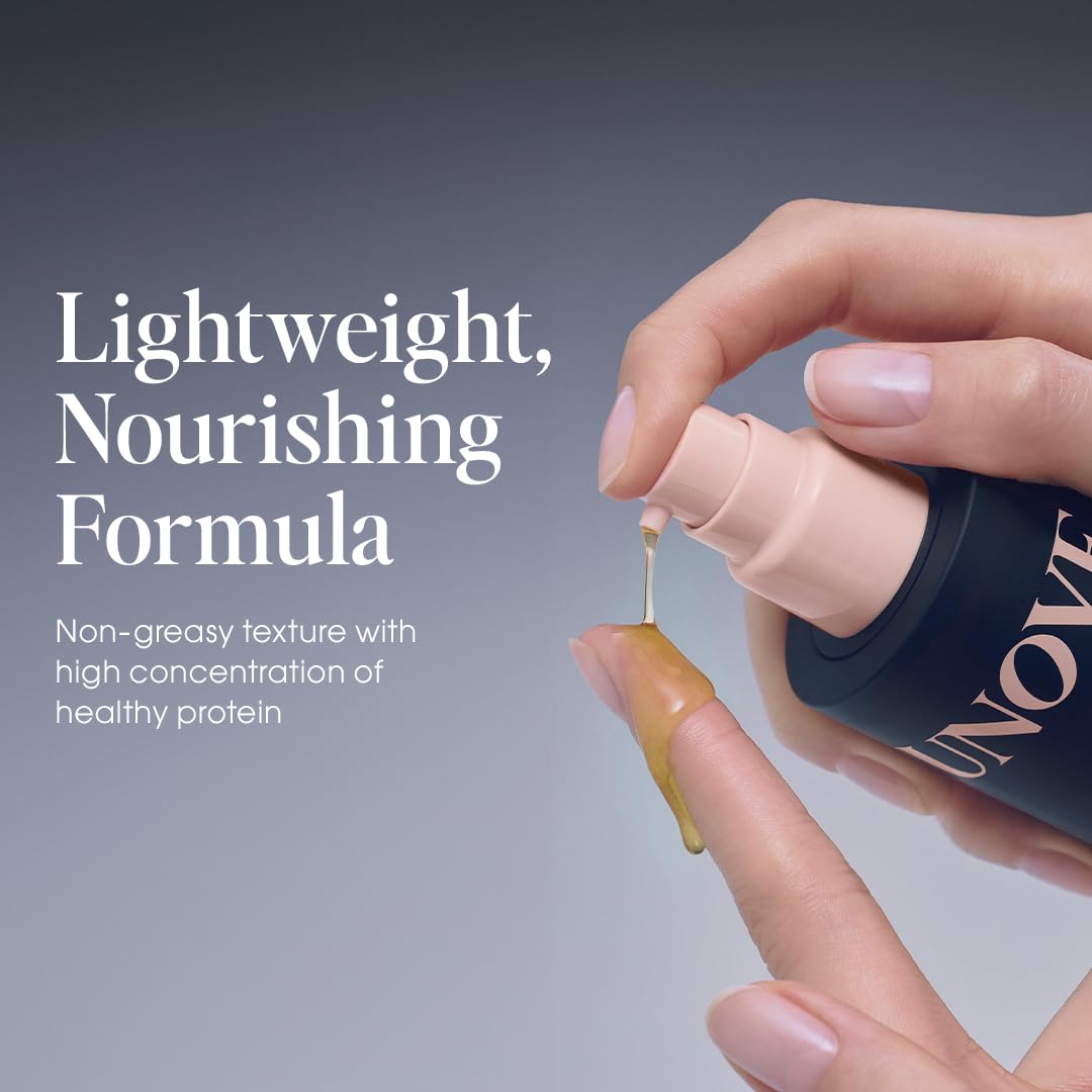 Silk coating effect on rough hair for smooth, glossy finish.