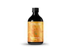 UNSULLIED Calendula Oil in amber bottle for soothing skin care.