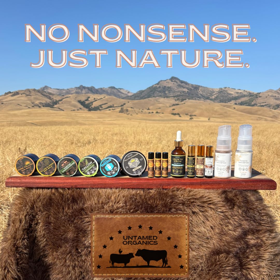 Untamed Organics moisturizing glow on hand after use.