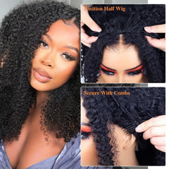 Unvizossa Half Wig 3-in-1 design enables fast styling with secure fit.