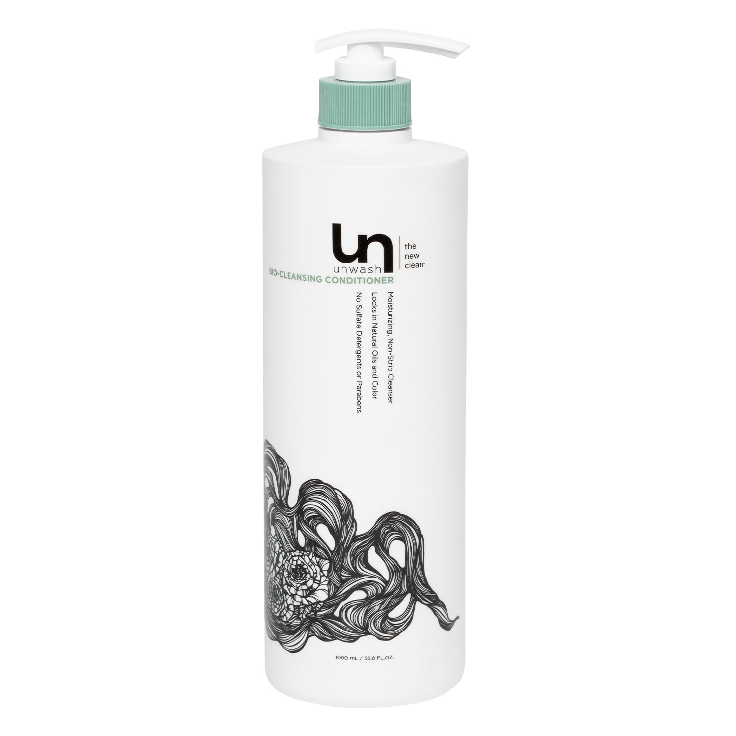 Unwash bio-cleansing conditioner 33oz bottle pour for gentle cleansing and moisture