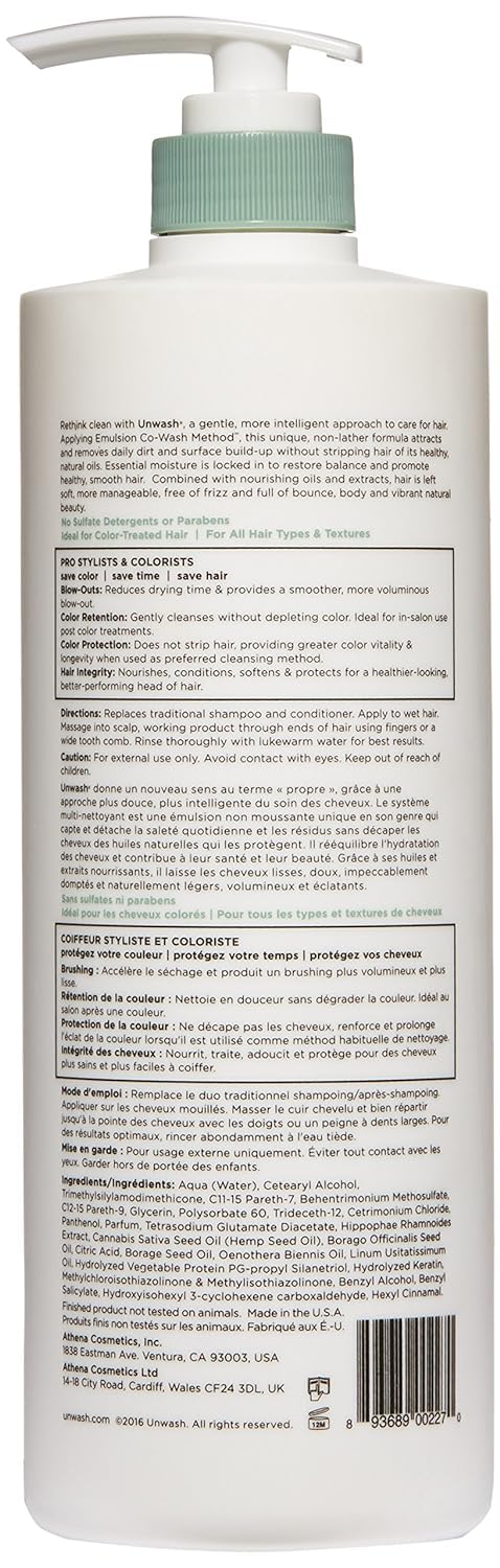 Shine and bounce from hydrating co-wash