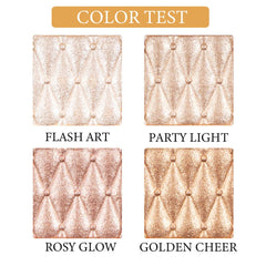 UOCK 4 color highlighter palette cheekbone highlight adds luminous warmth.