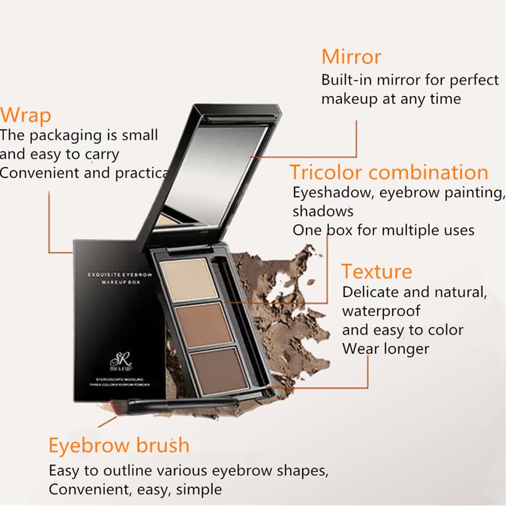 UOCK brow powder delivers a natural look with long-lasting color on brows.