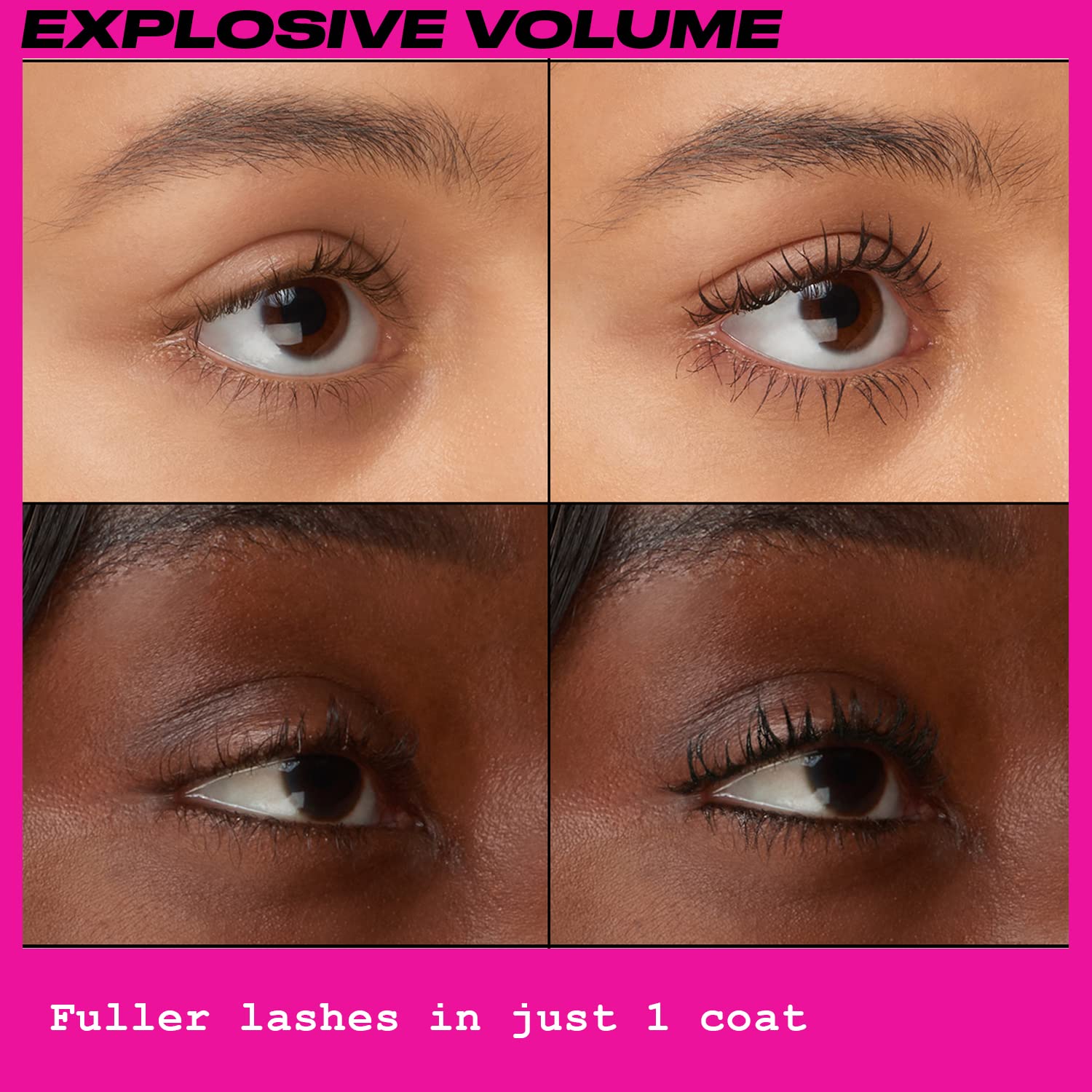 UOMA Badder Boom lashes with dramatic volume and definition