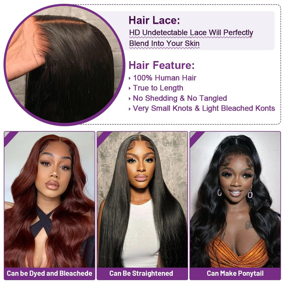Deep 5x5 lace closure blends with skin tone