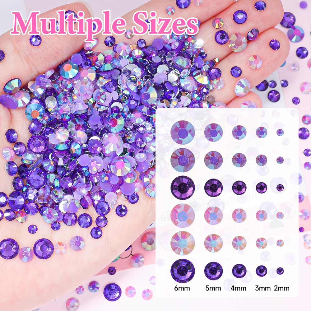 Uotey flatback jelly rhinestones simplify nail art application
