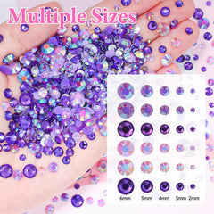 Uotey flatback jelly rhinestones simplify nail art application