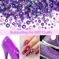 Uotey resin rhinestones lightweight and durable for crafts