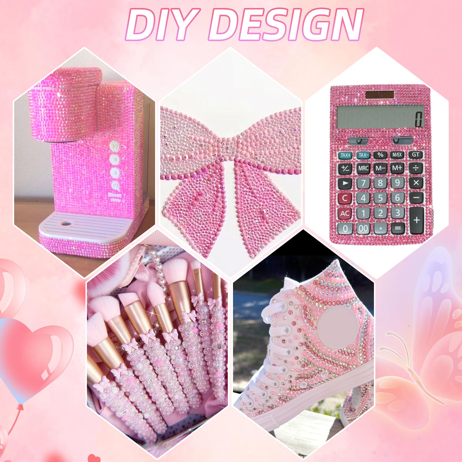 Uotey sparkling craft kit boosts creativity for nail art.