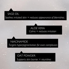 UPCIRCLE cleansing face milk bottle highlighted for gentle cleansing with oat and aloe vera