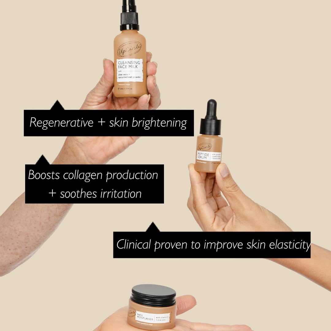 UPCIRCLE face moisturiser jar emphasizing deep hydration and fast absorption