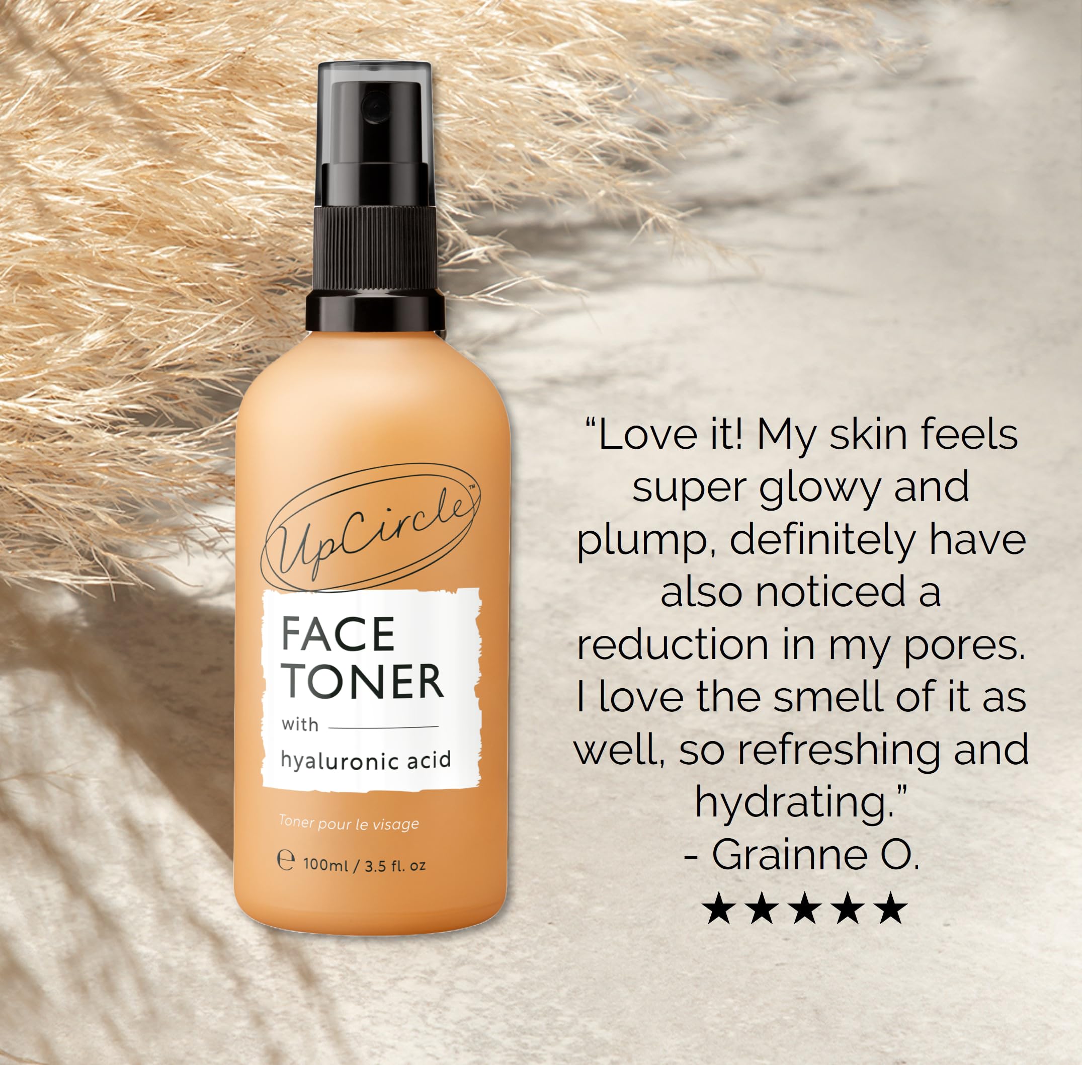 UPCIRCLE Face Toner salicylic acid helps clear pores gently