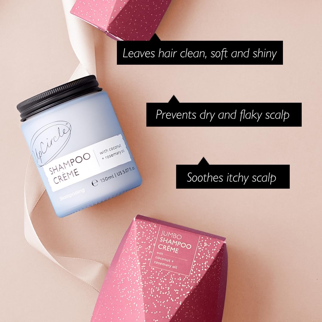 UPCIRCLE Jumbo Shampoo Crème coconut and grapefruit oils for nourished strands