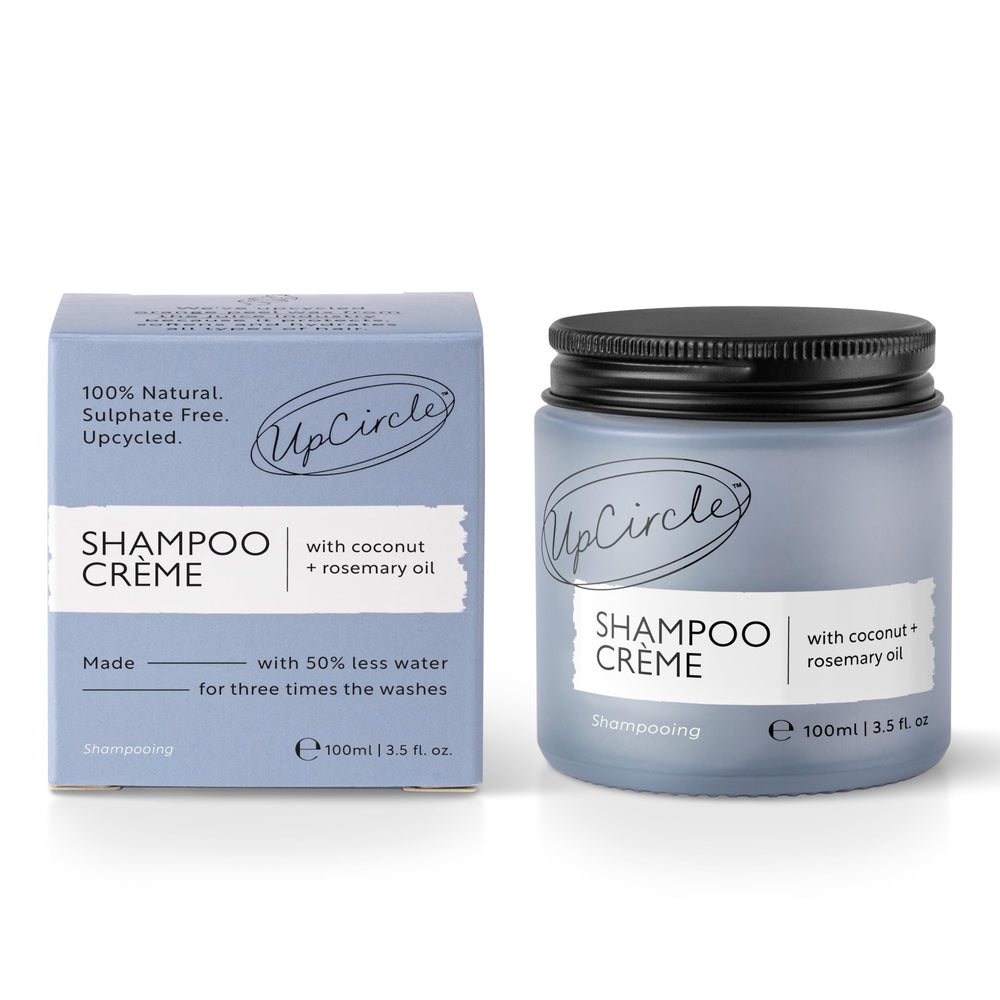 UPCIRCLE Shampoo Crème after-wash hair looks volumized and refreshed.