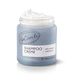 UPCIRCLE Shampoo Crème with rosemary oil bottle for nourished, balanced hair.