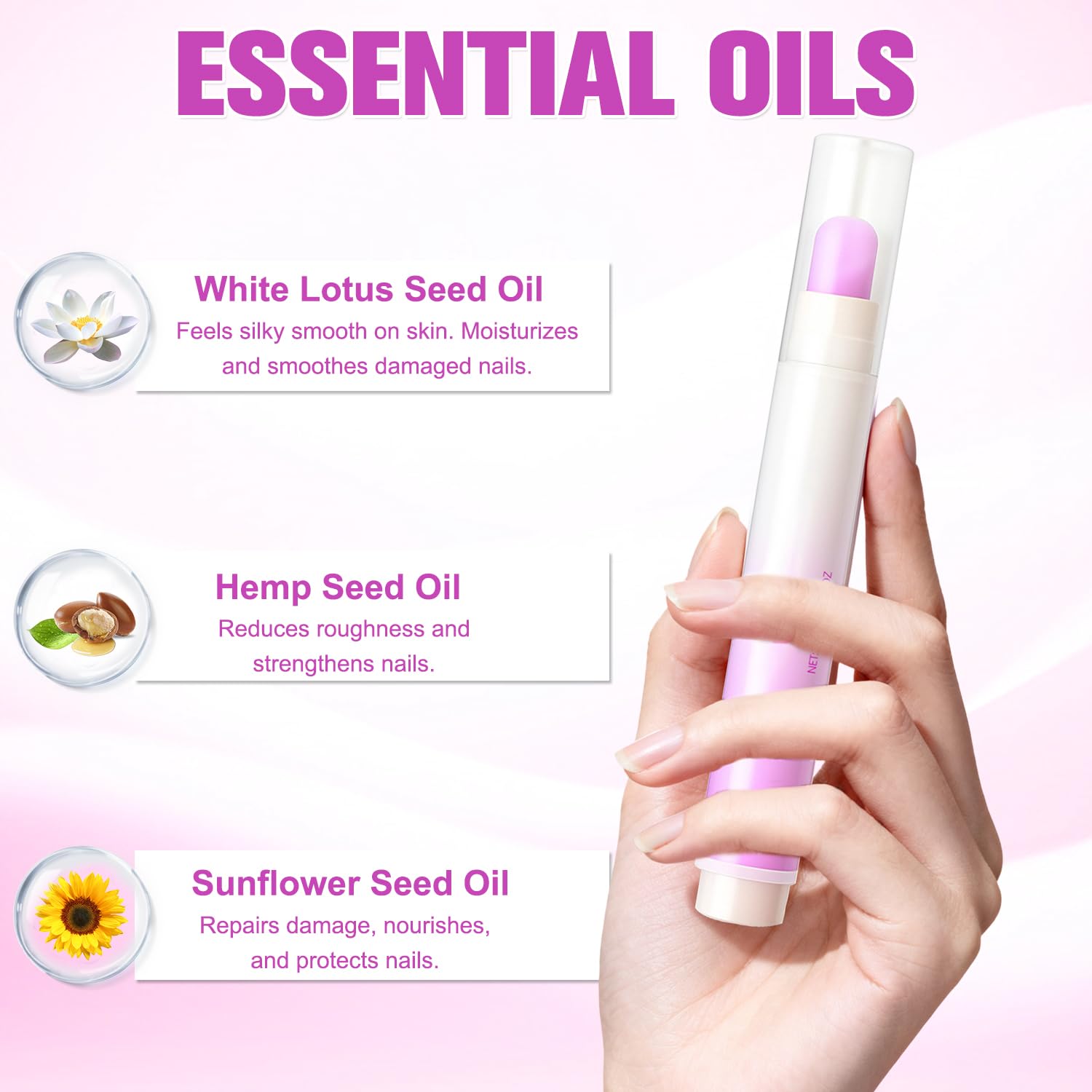 Upgrade 3-in-1 Nail Care Pen removing dead skin near the nail.