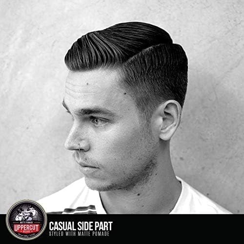 Uppercut Deluxe Matte Pomade medium hold supports both classic and modern looks.