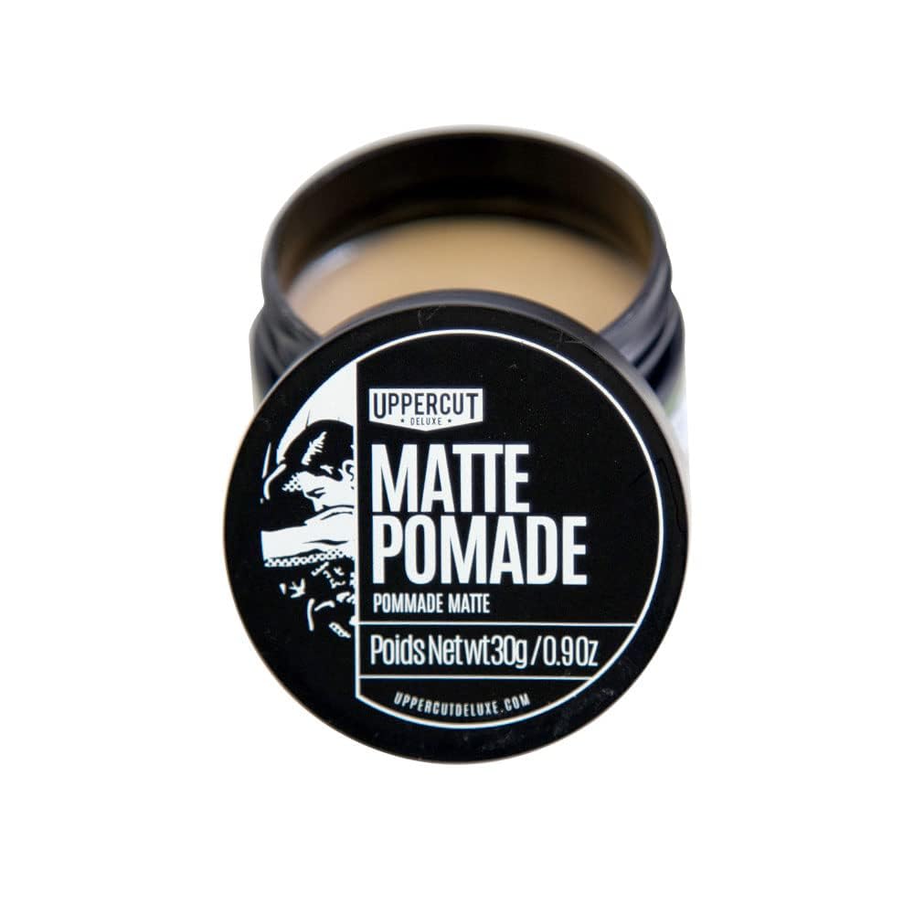 Uppercut Deluxe Matte Pomade Midi wash-out with water based formula and minimal residue