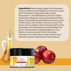 UpWellness ACV Secret Skin Moisturizer texture closeup highlights creamy consistency