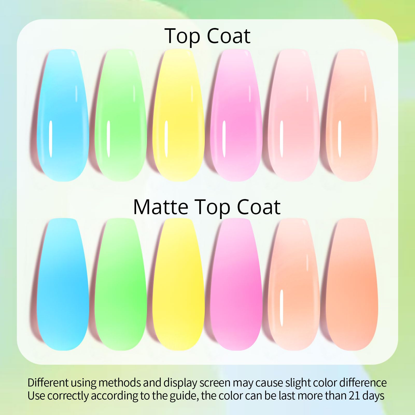 UR SUGAR Neon Extension Gel Set jars display six color options for nail art creativity.