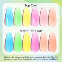 UR SUGAR Neon Extension Gel Set jars display six color options for nail art creativity.