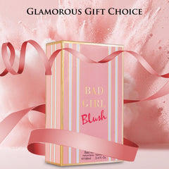 URBAN COLLECTION Bad Girl Blush label features bold branding.