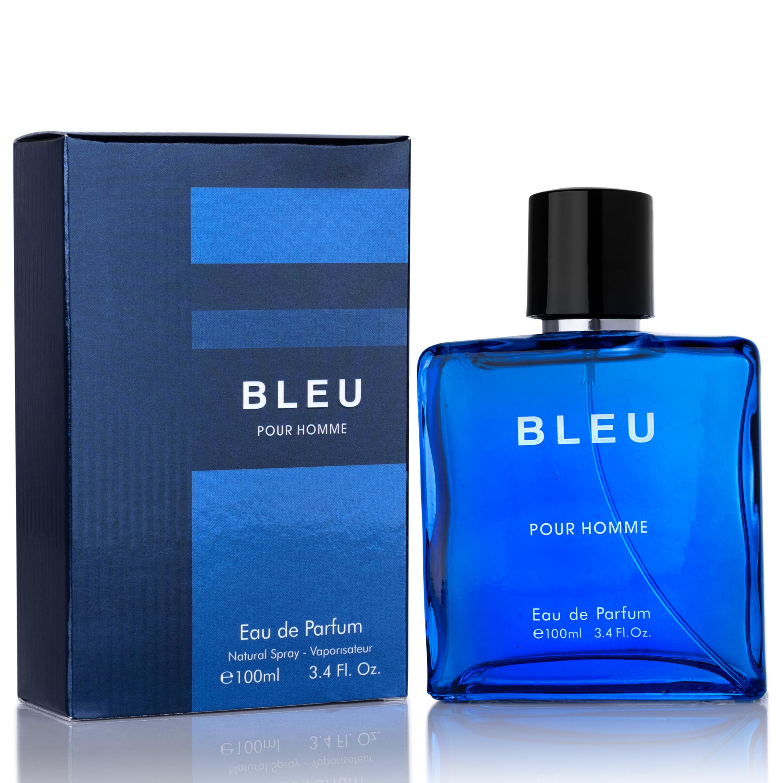 Urban Collection Bleu for Men top notes open with citrus brightness for a fresh daytime presence.