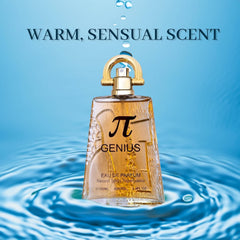 URBAN COLLECTION Genius bottle on wood surface conveys lasting aroma and sophistication