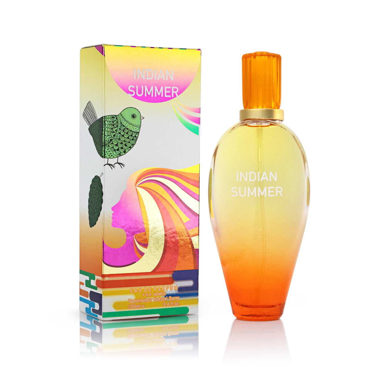 Urban Collection Indian Summer bottle front highlights mango, nectarine and orange for daily wear