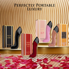 URBAN COLLECTION Nice Girl Velvet bottle pour, warm spices blending with florals.