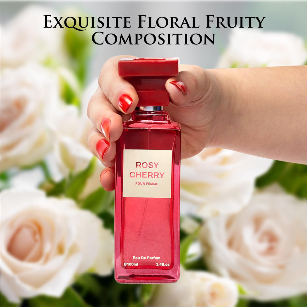 Urban Collection Rosy Cherry drydown shot, featuring vanilla and warm woods.