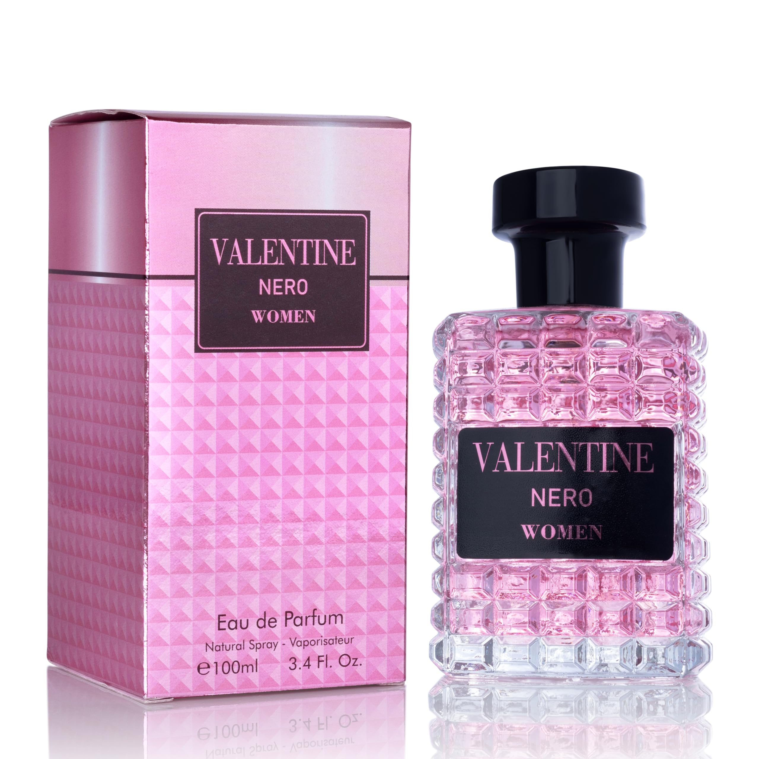 URBAN COLLECTION Valentine bottle front reveals amber floral core for daily elegance.