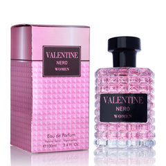 URBAN COLLECTION Valentine bottle front reveals amber floral core for daily elegance.