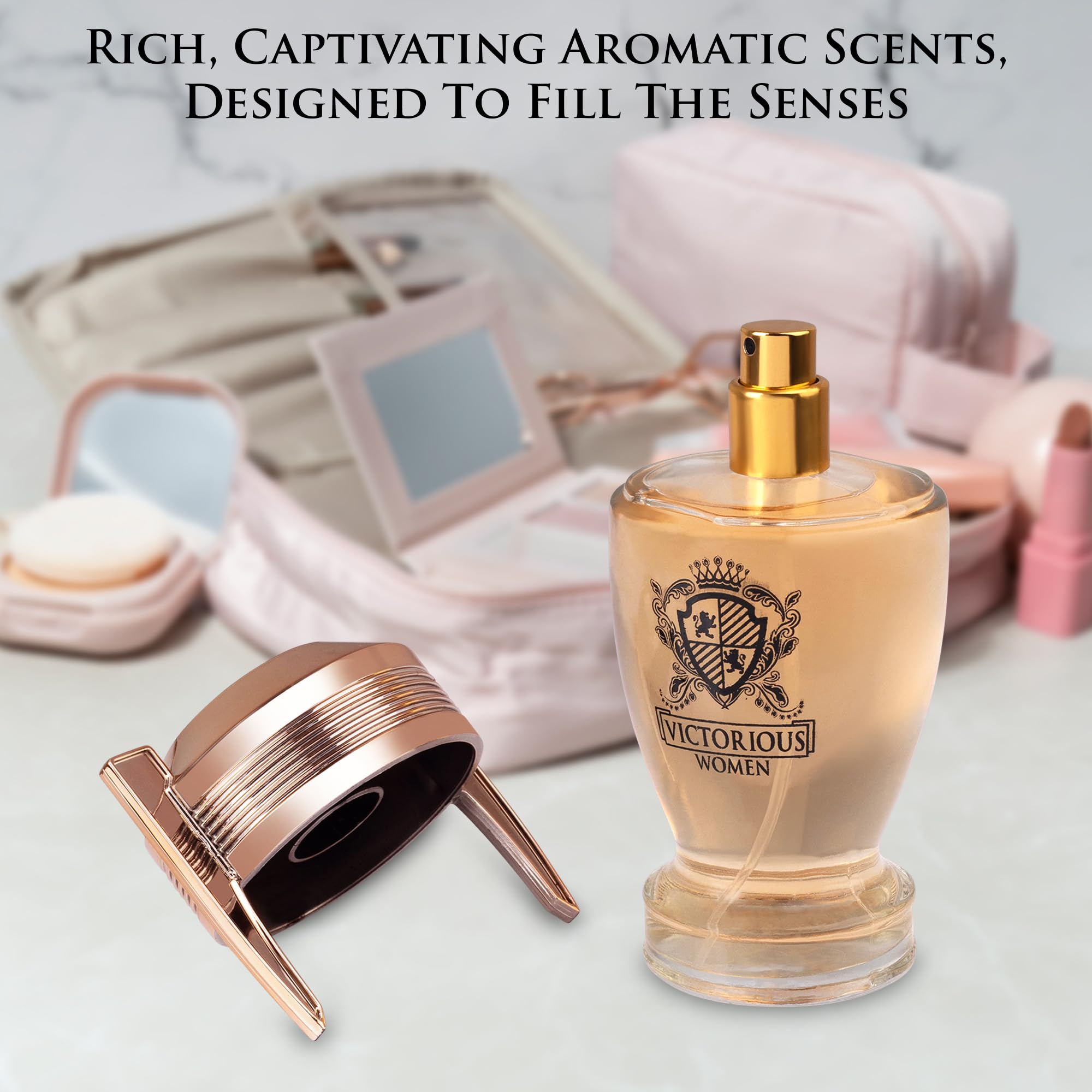 Urban Collection Victorious base notes showcase vanilla musk sandalwood for a creamy, lasting finish.