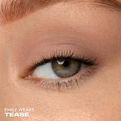 Urban Decay 24/7 Eyeshadow Tease swatches show smooth, blendable texture for easy application