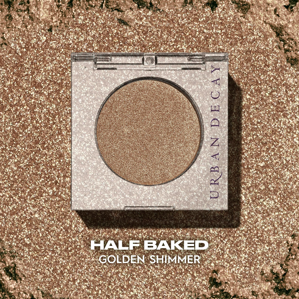 Urban Decay 24/7 Shimmer Bronze swatch creates luminous glow with minimal fallout